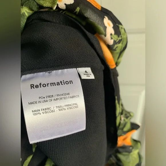 Reformation Christine Dress Clementine 4 - Picture 13 of 14